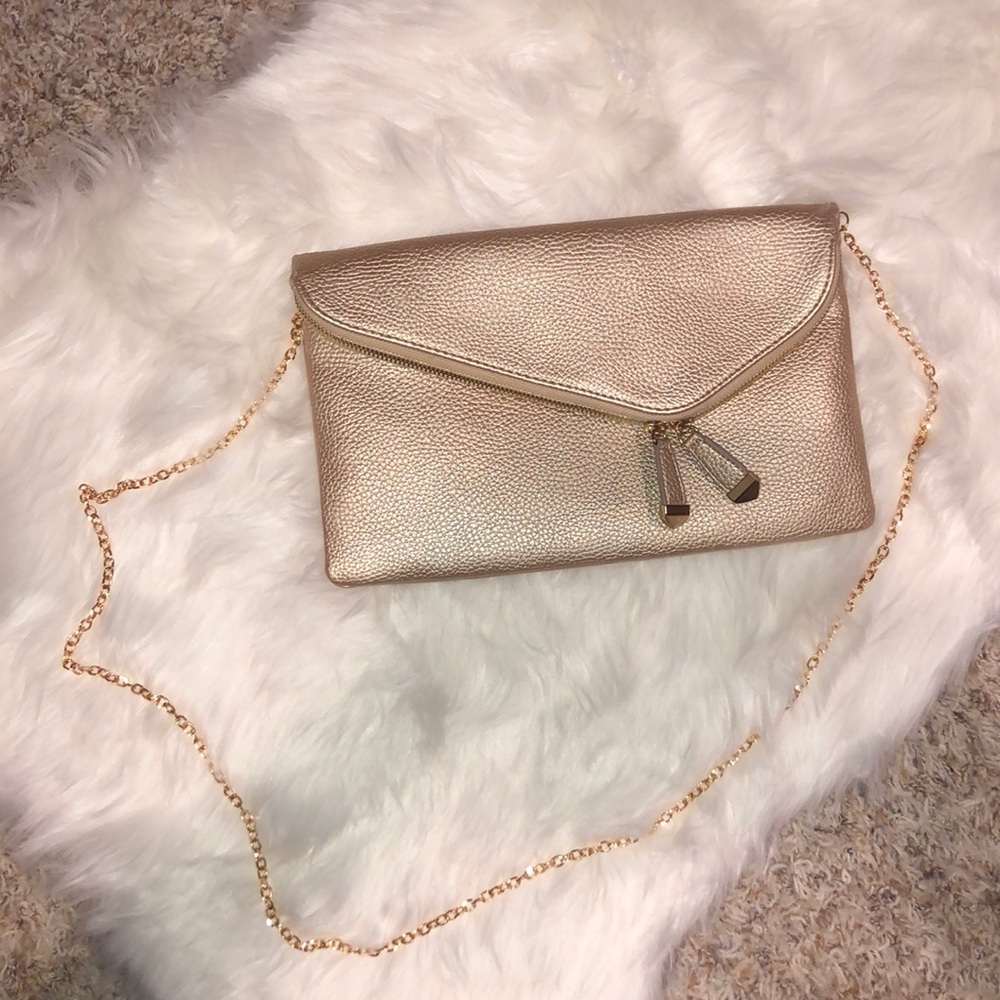 Gold Crossbody Clutch